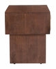 Amaria Nightstand in Natural & Walnut